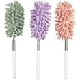 thumbnail image 1 of 3 Pcs Retractable Microfiber Duster Mini Duster Cleaning Brush Extendable Washable Dusters Hand Duster for Car Window Furniture,3 Colors,Topboutique, 1 of 1