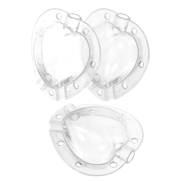 Transparent Plastic Heart Shape Fruit Mold for Shaping Strawberries Tomatoes Reusable DIY Tool 3pcs