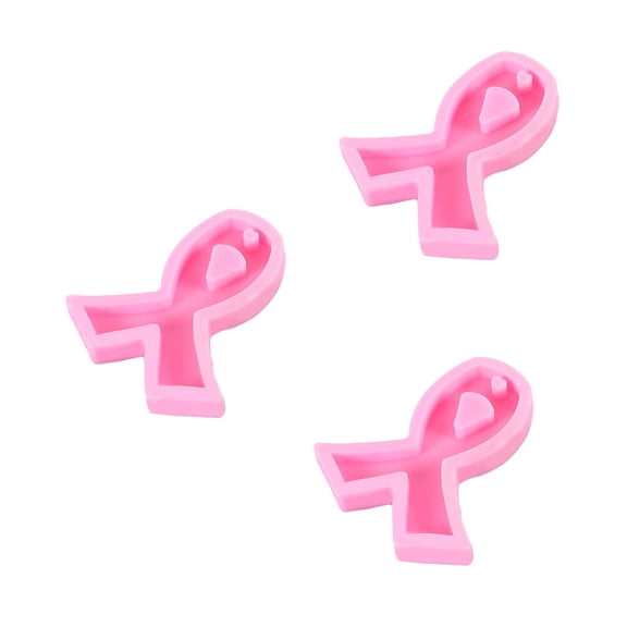 FOLOYORI 3Pcs Rosy Silicone Resin Mold for DIY Pendant Keychain Charm Jewelry Casting