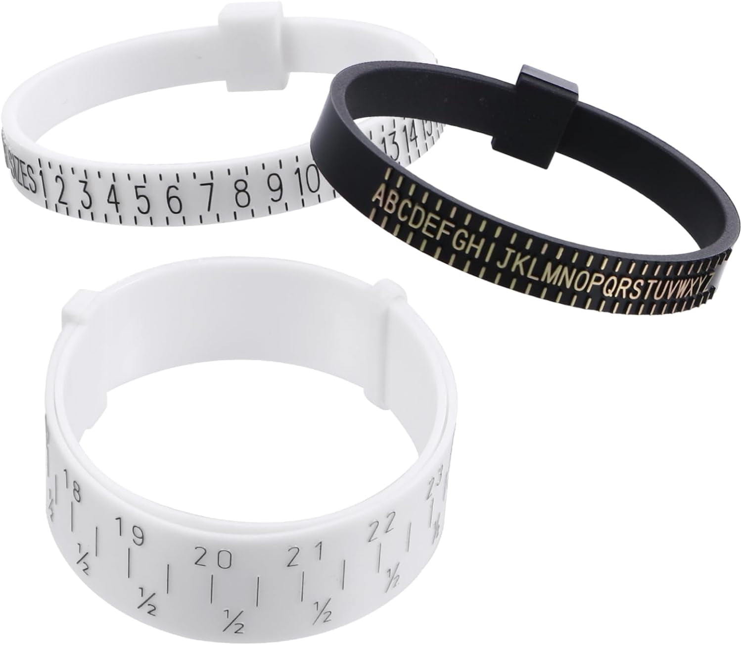 3 Pcs Ring Ruler Tools Rings Finger Gauge Ring Finger Ring Sizer Ring ...