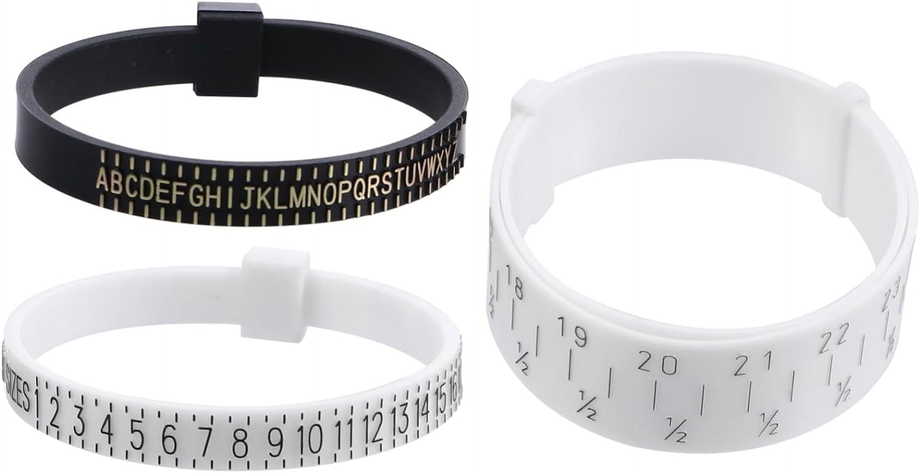 3 Pcs Ring Ruler Tools Rings Finger Sizer Gauge Finger Measuring Tool ...