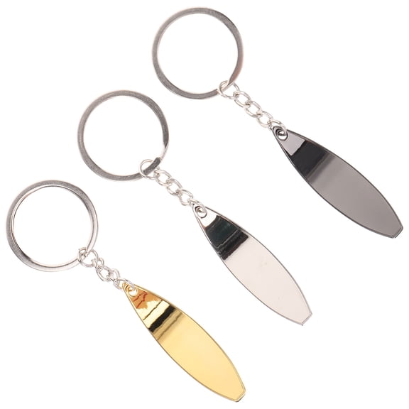 3 Pcs Rock Surfboard Keychain Creative Keychain Design Travel 10.9x3.2cm