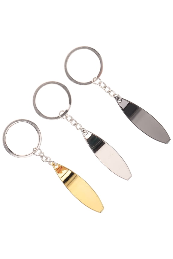 3 Pcs Rock Surfboard Keychain Creative Keychain Design Travel 10.9x3.2cm