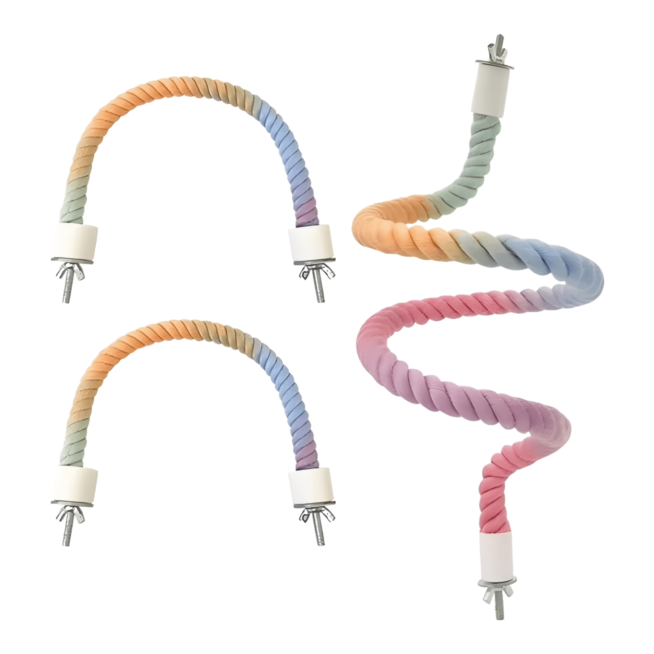 Picture of 3 Pcs Rope Perches for Bird Cages, Rope Perch for Parrots, Cockatiels ...