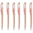 thumbnail image 1 of 3 Pcs Rose Gold Ballpoint Pens Metal Pen Bling Dynamic Liquid Sand Pen Pretty Pens With Refills Black Ink Office Supplies Gift Pens For Christmas Wedding Birthday, 1 of 6