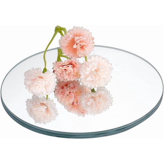 3 Pcs Round Glass Mirror 5.9 Inch Glass Mirror Decorative Glass Mirror Wall Decor 2.5mm Thick Glass Mirror Tiles Mirror Sheets for Home Cabinet DIY Decorations Jewelry Exhibition for DIY