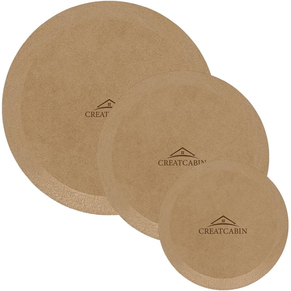 3 Pcs Round Pottery Molds Ceramics Plate Forming Molds 3 Size Wooden Pottery Forms Clay Pottery Molding Tools MDF Ceramics Dish Plate Slump Mold DIY