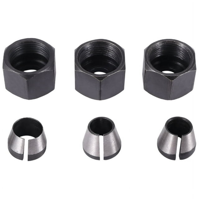 3 Pcs Router Collet Set Chuck Heads Adapter for Drills Engraving