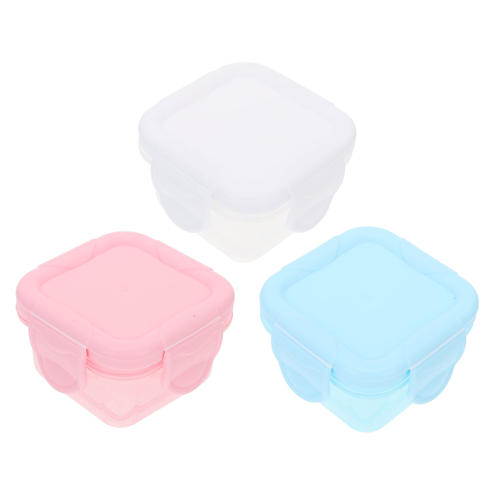 3 Pcs Sauce Storage Food Storage Case Portable Food Containers Fruit