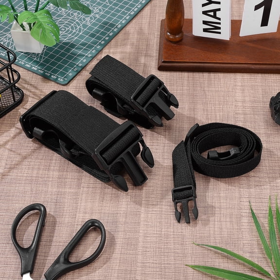 3 Pcs School Bag Extender Adjustable Strap for Pouch Crossbody Carrying Belt Buckle Travel
