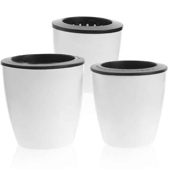 3 Pcs Semi Hydroponics Pot Self Watering Pots Flower Automatic