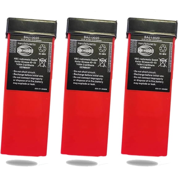 (3 Pcs/Set) BA213020 6V 2100mah Battery Replace Battery HBC Radiomatic BA213020 BA214061 FUB10AA Rechargeable Backup Power