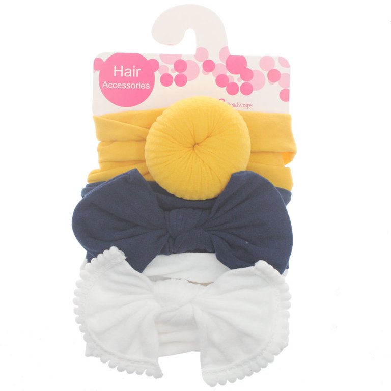 3 hair headband set. Girls main image 2
