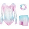 thumbnail image 1 of Leotards for Girls Gymnastics,Long Sleeve Sparkly Dance Biketards with Shorts Ballet Tumbling Outfit for5-10 Years, 1 of 13