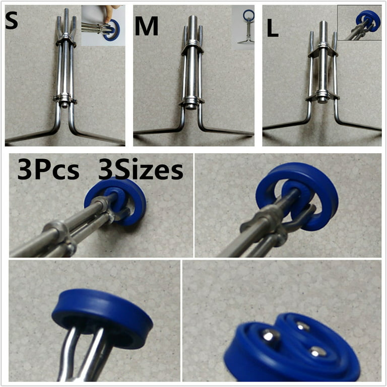 3 Pcs/Set hydraulic seal installation tool,Piston Rod Seal Up  U-Cup,Hydraulic Cylinder Piston Rod (Include S+M+L) 