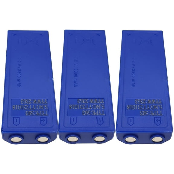(3 Pcs/Set) ype 593 Rechargeable NIMH Battery for SCANRECO 593 592 590 960 GP222101 7.2V 3.3Ah 3300mAh Battery RSC7220
