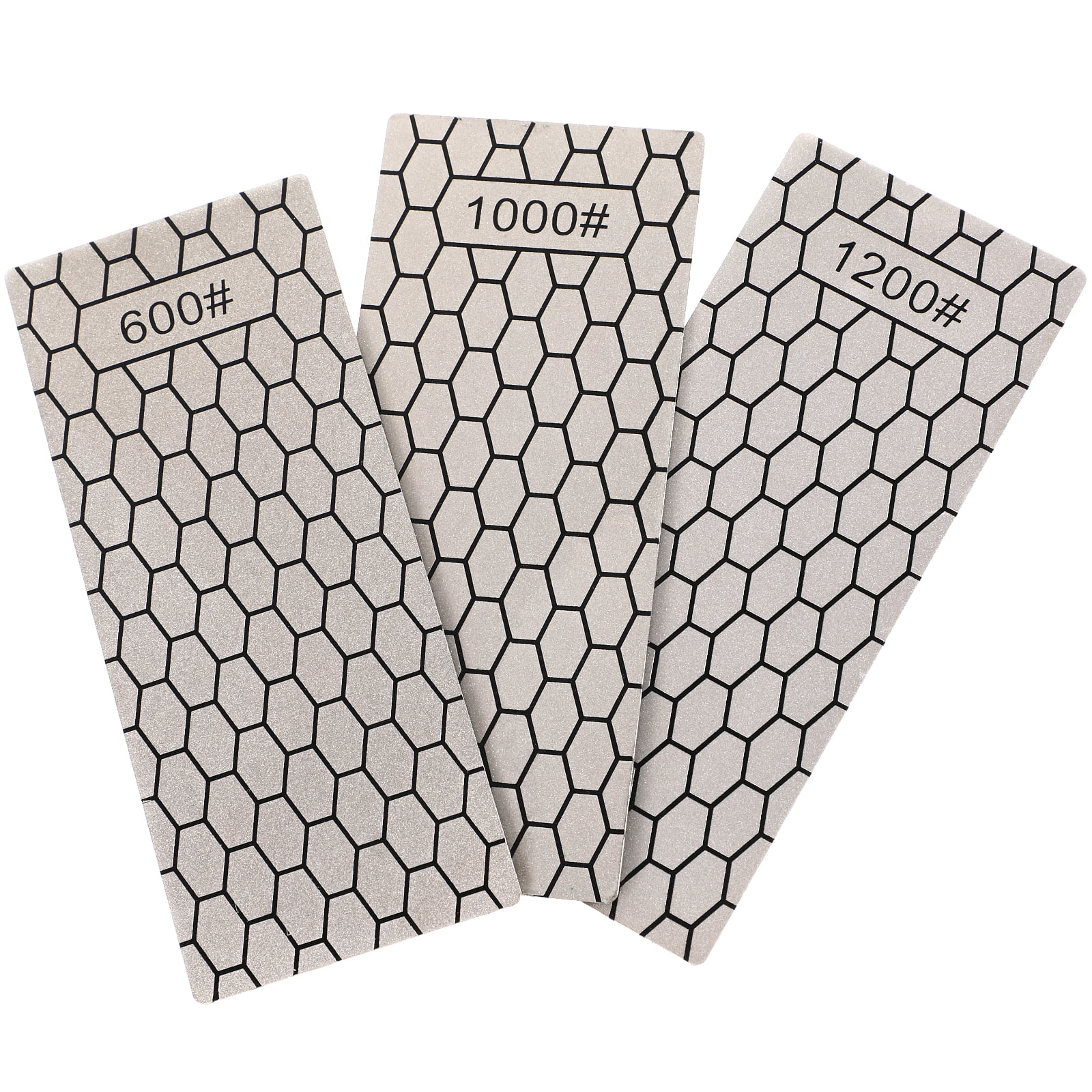 3 Pcs Sharpening Plates Diamond Plate Sharpening Stone For Kitchen Restaurant 600/1000/1200