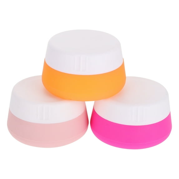 3 Pcs Silica Gel Bottle Travel Size Containers Portable Jar Sample Multicolor Bottled