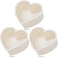 thumbnail image 1 of 3 Pcs Silicone Heart Shaped Cake Pans 10 Inch 8 Inch 6 Inch Mini Small Large Heart Cake Pan Set Nonstick Silicone Heart Molds for Baking (Cream), 1 of 10