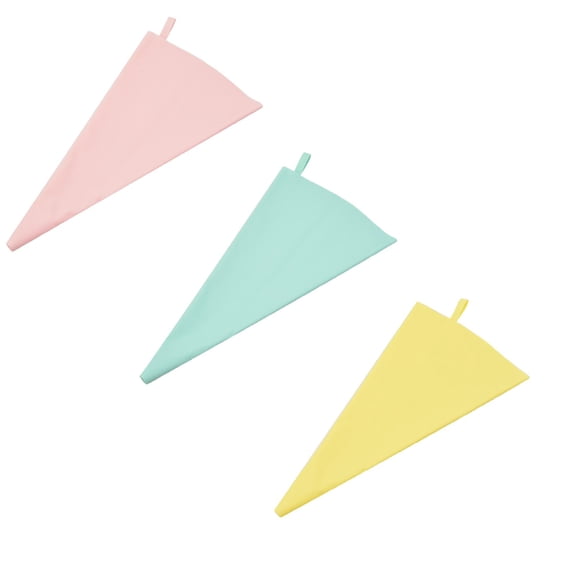 3 Pcs Silicone Pastry Bag, Silicone Pastry Bags Set, Cake Decorating Tools for Cookies Chocolate Cupcake, Silicone Icing Piping Bags, DIY Kitchen Tools
