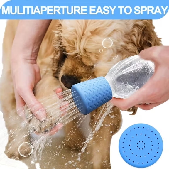 3 Pcs Silicone Pet Shower Head, Portable Pet Cleaning Shower Nozzle, Multifunctional Dog Bathing And Outdoor Drinking Accessory, Dog Shower Spray Head, Outdoor Pet Cleaning Supplies
