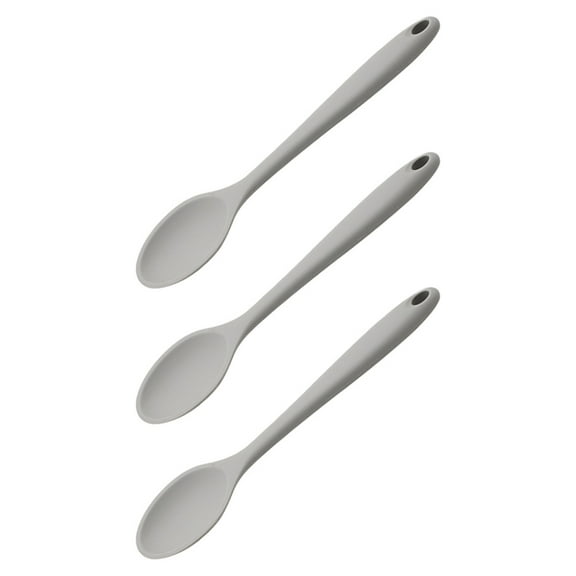 3 Pcs Silicone Spoon Soup Spoons Home Cooking Tools Silicone Utensils Rubber Spoon Cooking Spoons Silicone Salad Spoons