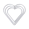 thumbnail image 1 of LITINKIMI 3 Pcs Metal Dreamcatcher Ring Silver Heart Shape for Handmade Craft Woman Dress Accessory, 1 of 5