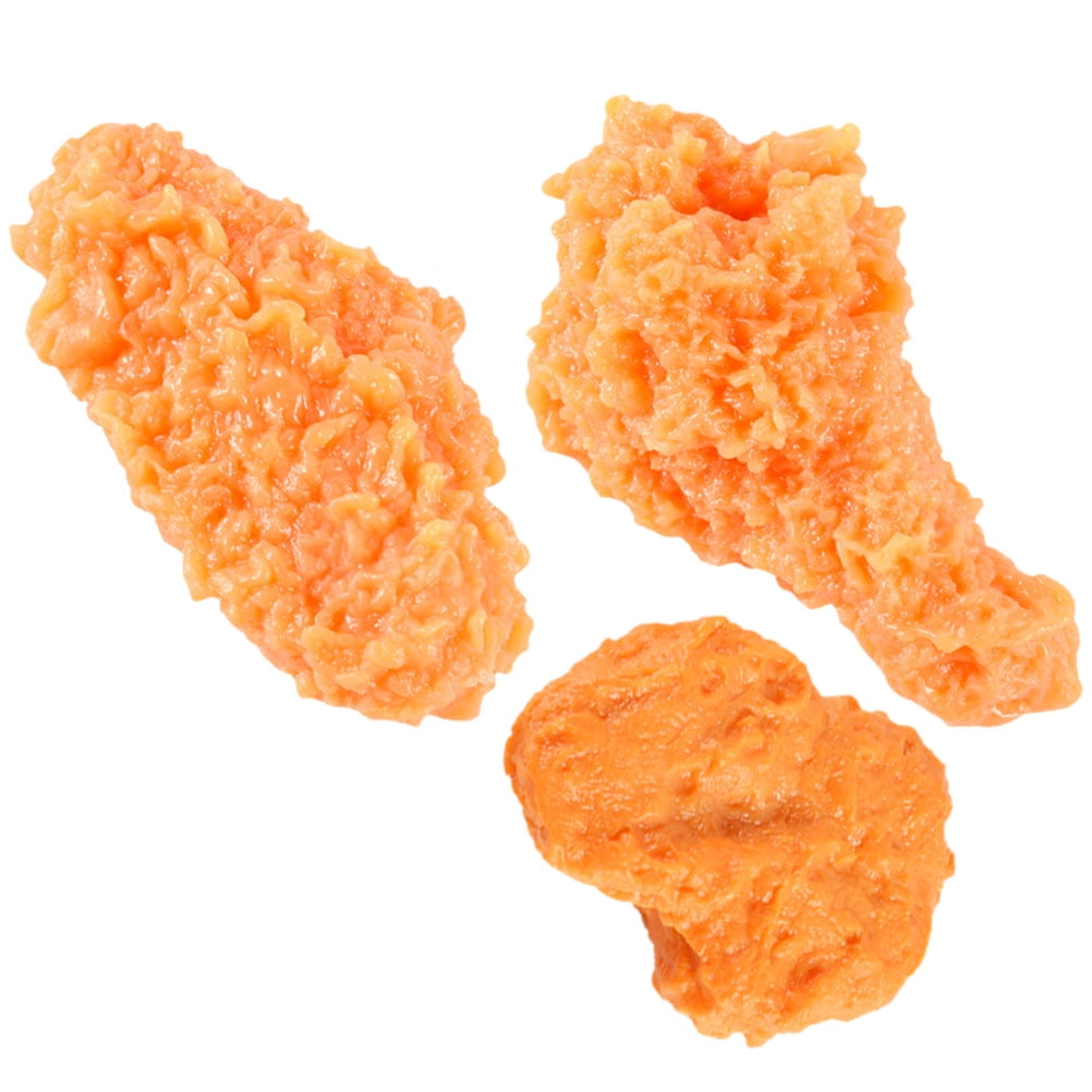 3 Pcs Simulated Chicken Wings Fake Food Chicken Wings Food Decor Window