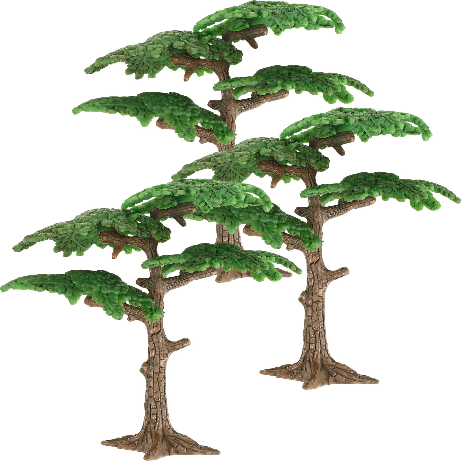 3 Pcs Simulated Tree Models Miniature Cypress Tree Decors Vivid Fake