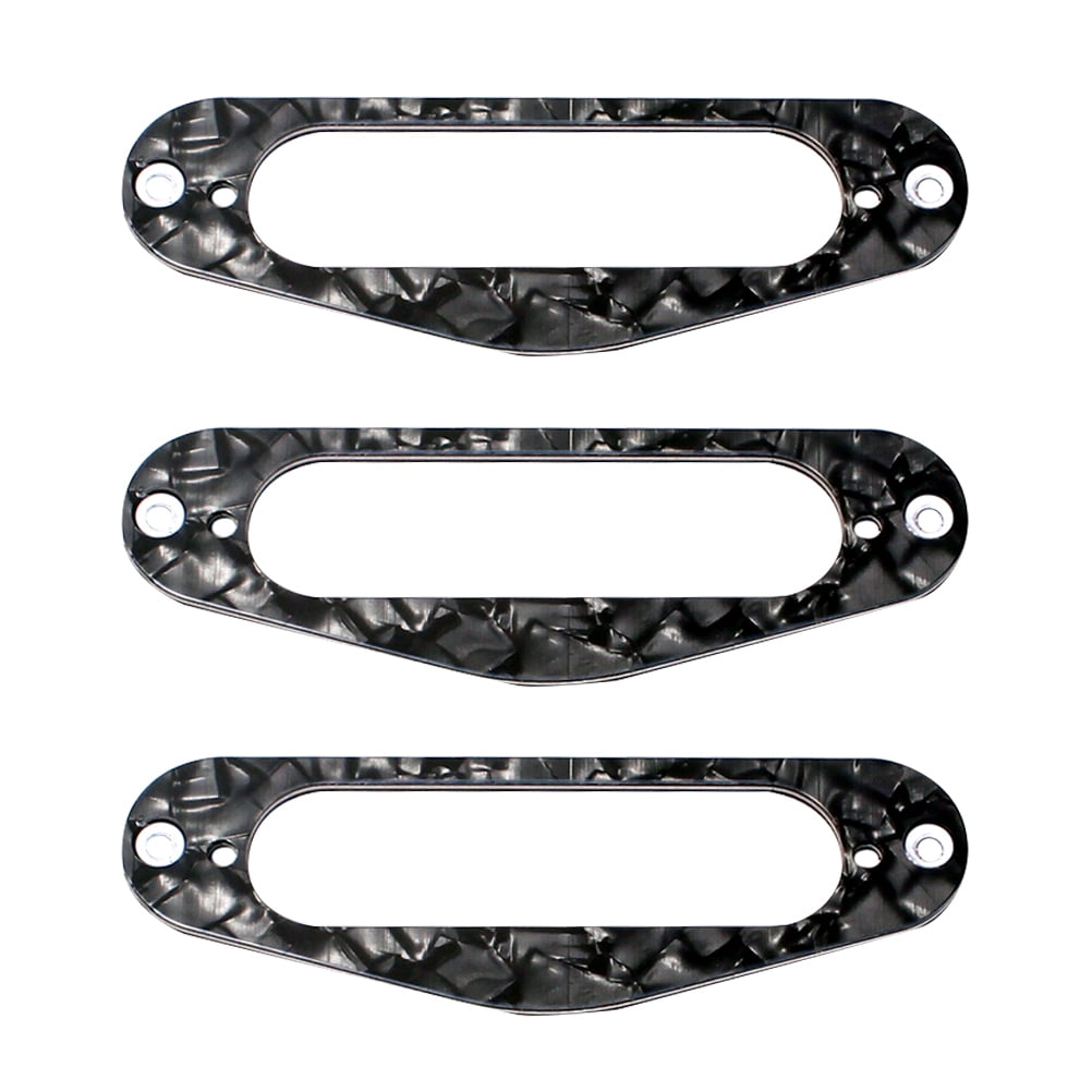 3 Pcs Single Coil Pickup Ring Guitar Pickup Frame Black Humbucker ...