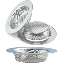 3 Pcs Sink Strainer for Most Kitchen Sink Drain Basket, Upgraded Double-Layer Safe Design Kitchen Sink Strainer (Outer Diameter 4.5 Inch)