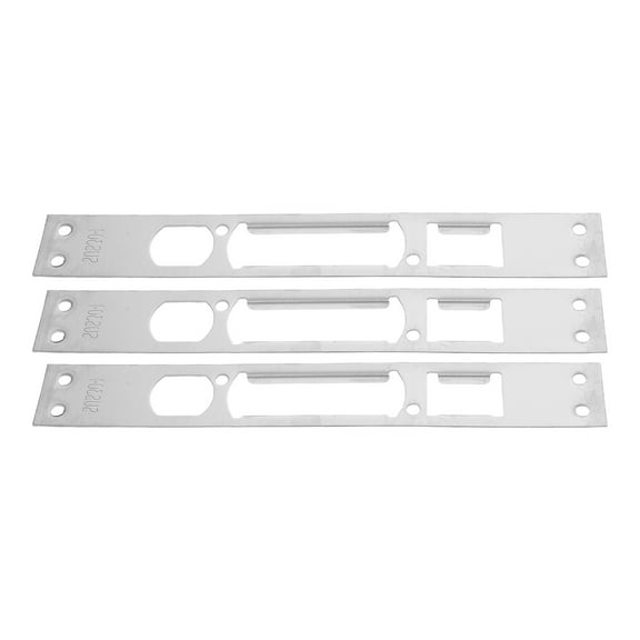 3 Pcs Adjustable Deadbolt Plate Sliding Door Security Lock Monitor Thermometer Indicator Silver