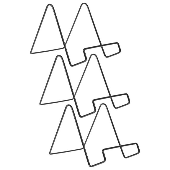 NIAIZEK 3pcs Metal Picture Display Stands with Triangular Base, Photo Frame Holders for Home and Office Decor