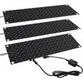 3 Pcs Snow Melting Walkway Mat, 10" X 30" Non Slip Rubber Heated Mat