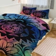 thumbnail image 1 of 3 Pcs Soft Bedding Set, Includes 1 Duvet Cover with Zipper And 2 Pillow Shams,American Flag Blue Red White Queen(90"×90"), 1 of 8