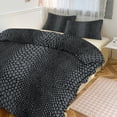 thumbnail image 1 of 3 Pcs Soft Bedding Set, Includes 1 Duvet Cover with Zipper And 2 Pillow Shams,Crocodile Silver Twin(86"x70"), 1 of 8