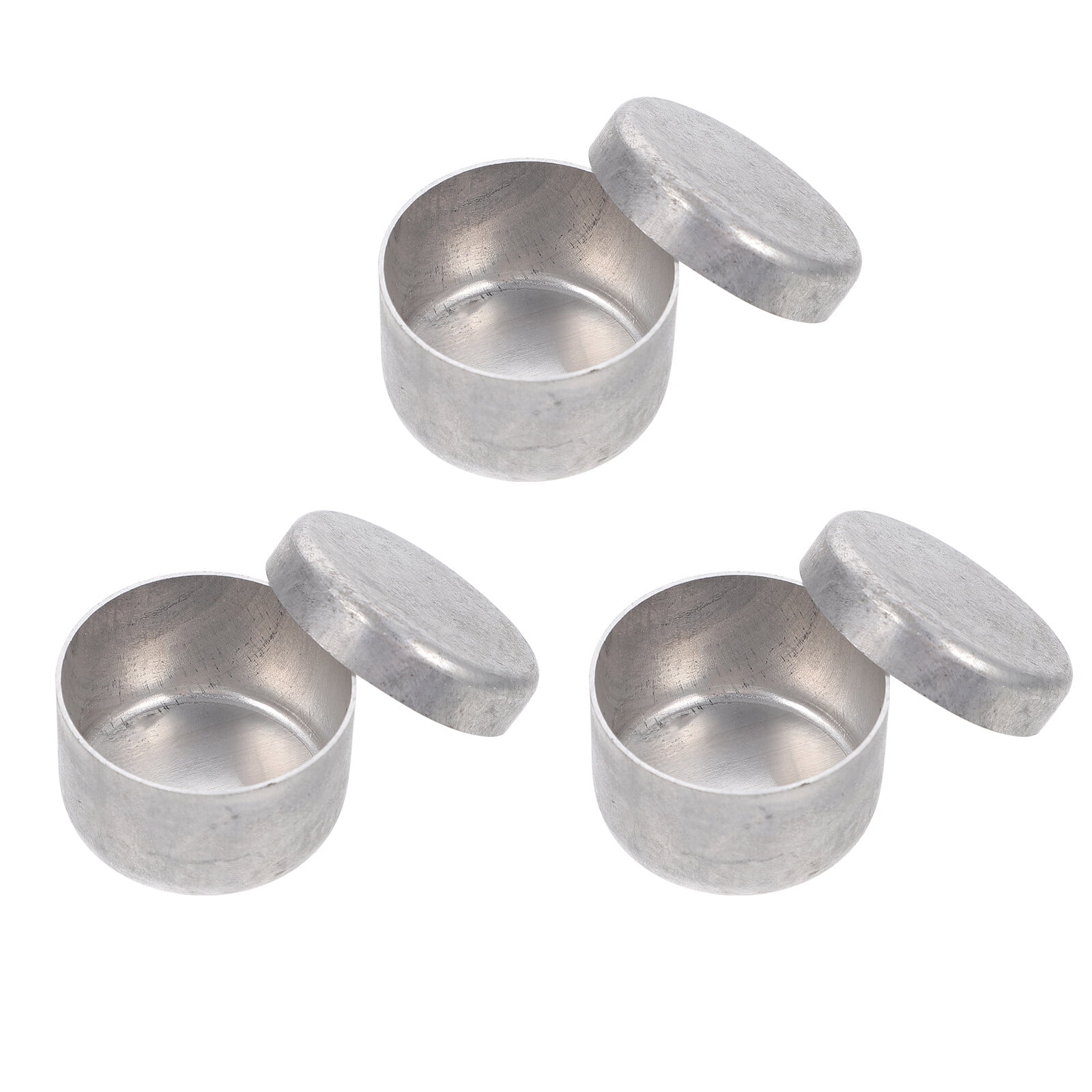 Utensil Tray 3Pcs Empty Aluminum Tins Soil Box Experiment Weighing Dishes Sampling Weighing Jar For Laboratory Accessory 50x30mm Silver Cutlery Tray
