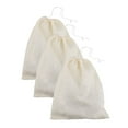thumbnail image 1 of 3 Pcs Spice Cooking Cheesecloth Bags for Straining Reusable Empty Tea Drawstring Soup Muslin Bags, 1 of 6