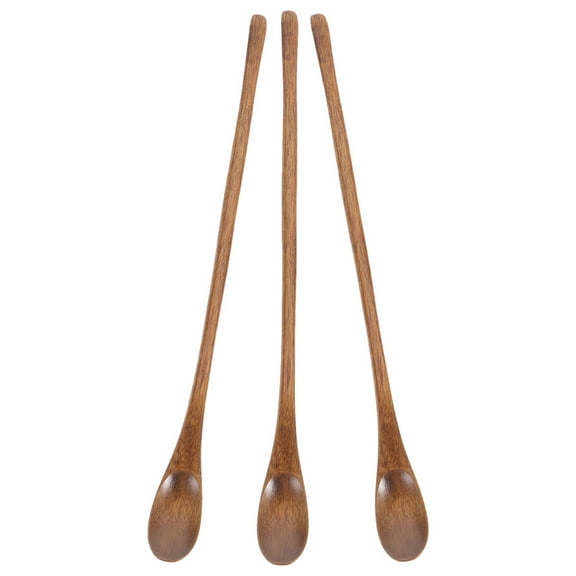 3 Pcs Spoons Silverware Measuring Long Handle Coffee Mixing Salad
