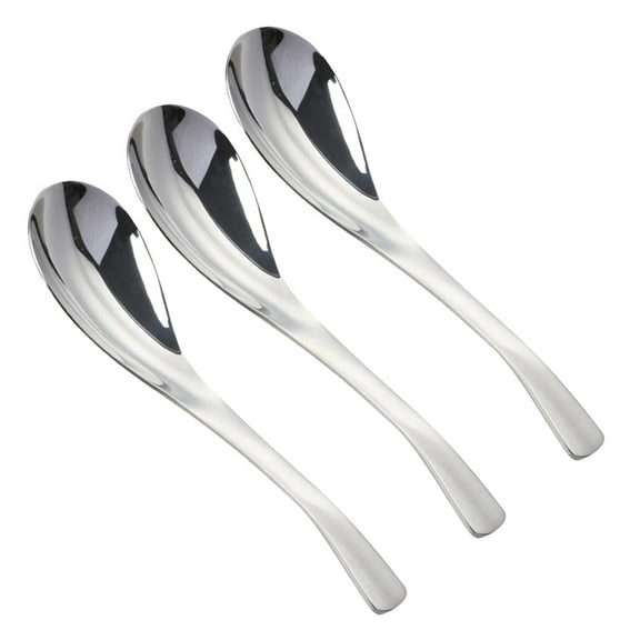 3 Pcs Spoons Table Serving Stainless Steel Palace Silverware