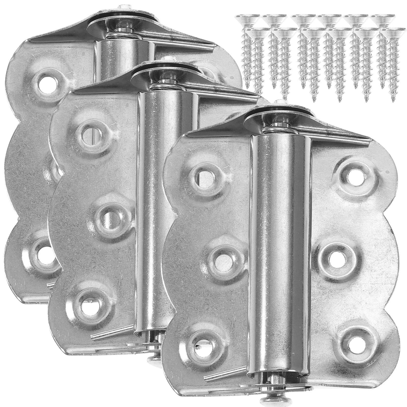 3 Pcs Spring Hinges Screen Door Heavy Duty Closer Loaded Butterfly Self