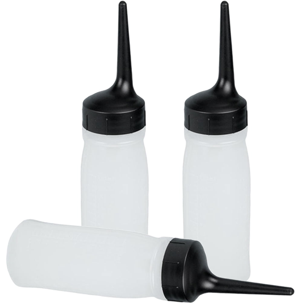 3 Pcs Squeeze Bottles Hair Color Oil Comb Applicator Squeeze Applicator