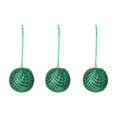 thumbnail image 1 of 3 Pcs St. Patrick's Day Hanging Ball Ornament Fabric Luck Clover Wrapped Ornament St. Patrick Green Ball Irish Clover Hanging Decoration for Home Party Decor, 1 of 6