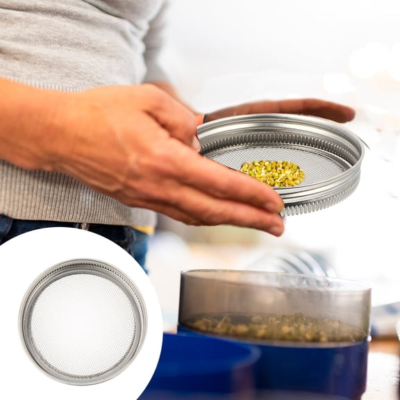 3 Pcs Stainless Sprouting Lids Sprouting Jar Lid Strainer Screen to