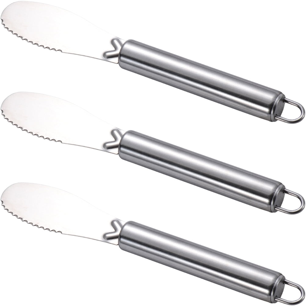 3 Pcs Stainless Steel Butter Knife Peanut Butter Christmas Cheese