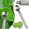 thumbnail image 1 of 3 Pcs Stainless Steel Cactus Peeling Spoon, Multi-functional Peeling Cutting Tool Tool, for Removing Thorns and Peeling, Kitchen Gadget for Cooking and Slicing Noodles, by IHXORA, 1 of 9