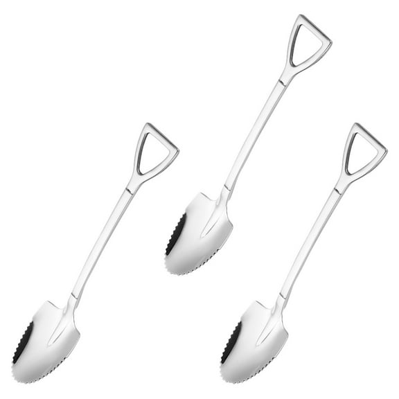 3 Pcs Stainless Steel Spoon Grapefruit Spoon Fruit Spoons with Serrated Edges
