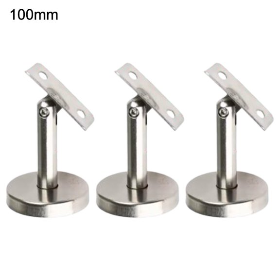 3 Pcs Stair Handrail Brackets Adjustable Column Straight Bracket 304 Stainless Steel Handrail Wall Support Fixed Hardware