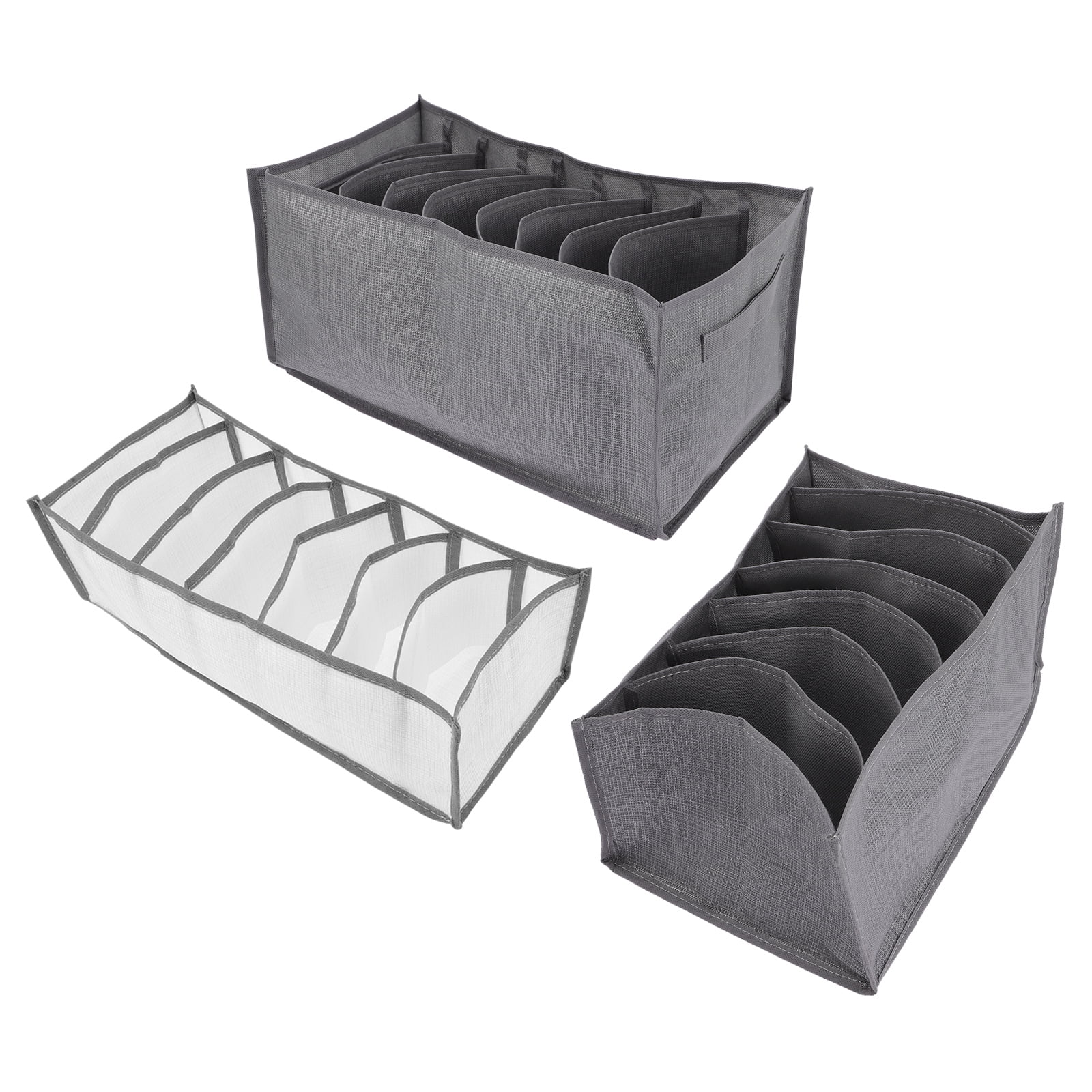 3 Pcs Storage Box Bed Sheets Organizer Pants Organizer Wardrobe