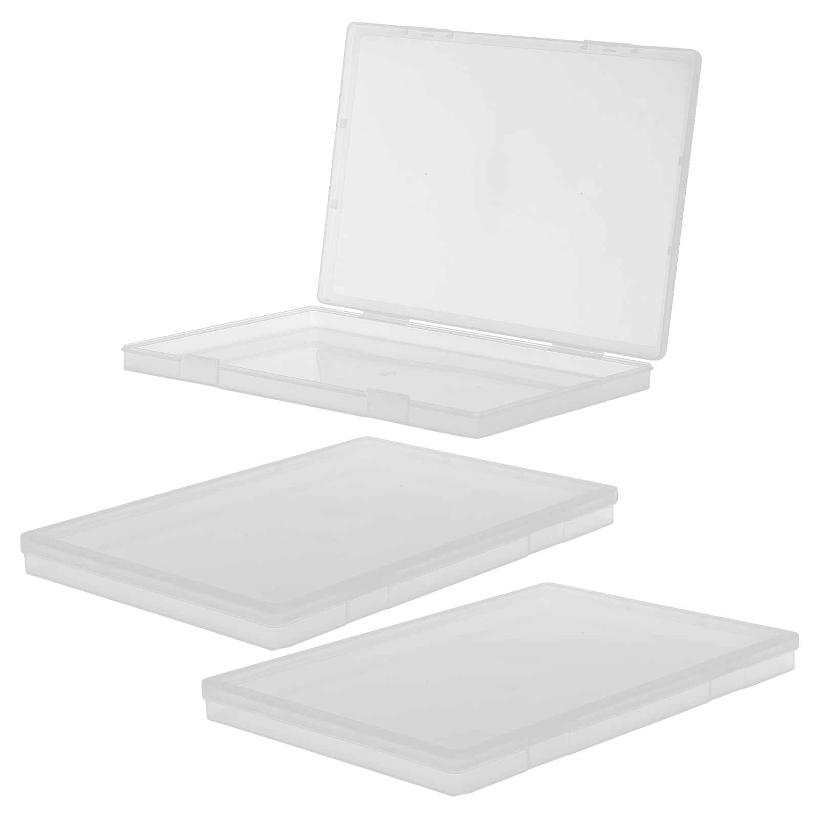 3 Pcs Storage Box Multiuse Tool Organizer Chest Paper Lbel Tabletop Case for Tools